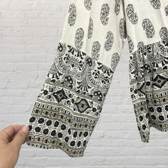 Zara Cream and Black Boho Top - Picture 10 of 14